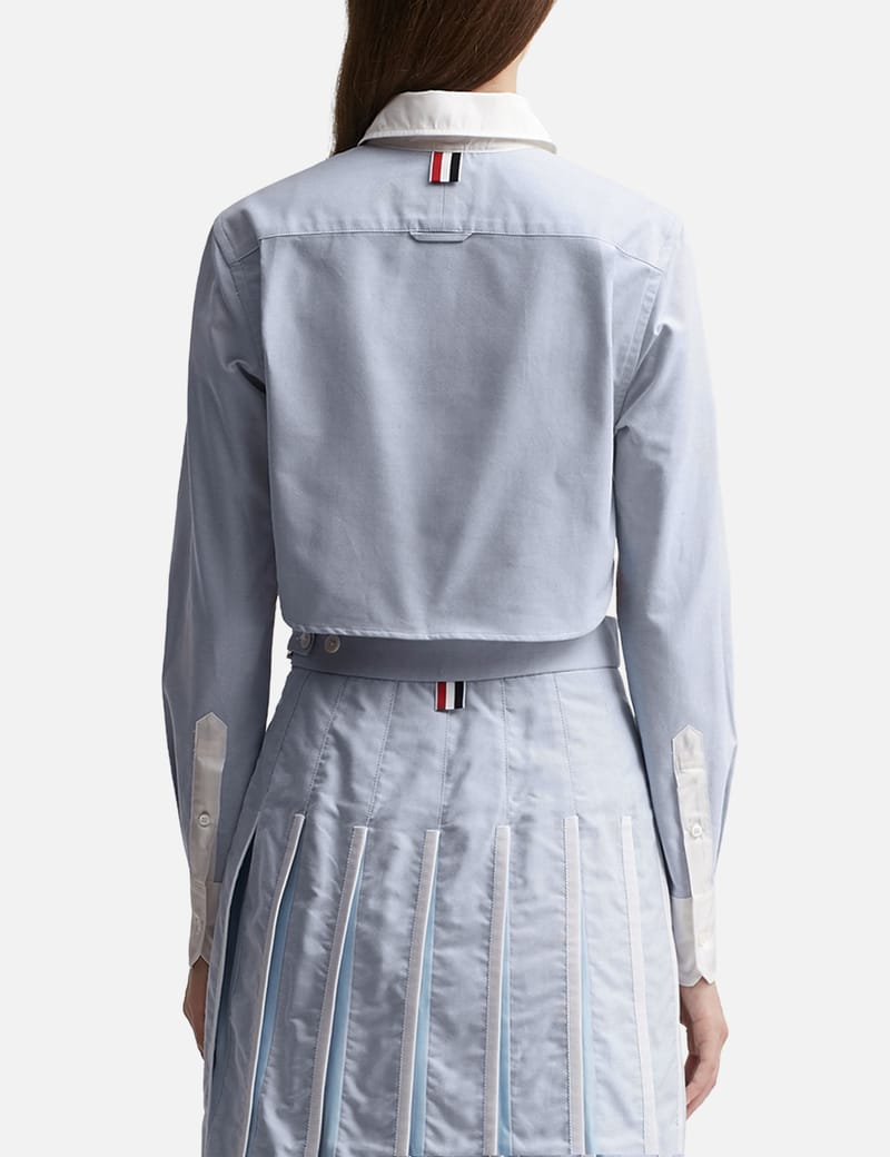 Thom Browne - Classic Cropped Round Collar Shirt | HBX - Globally