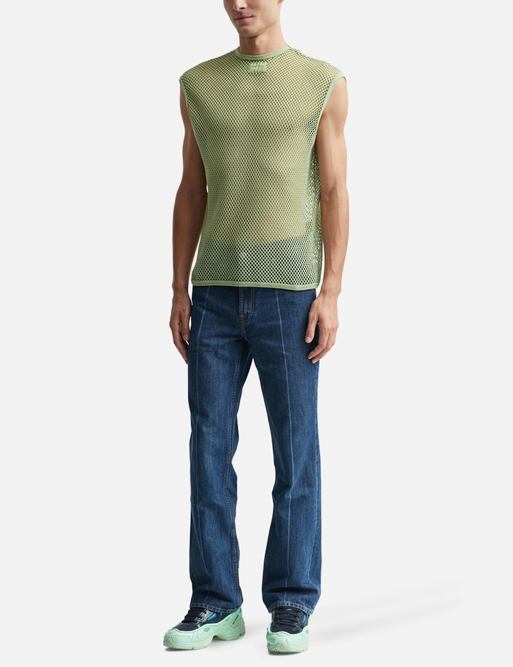 Raf Simons SLEEVELESS NET TOP HBX Globally Curated Fashion and