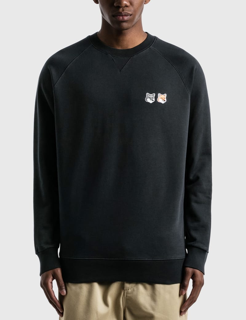 スウェット・トレーナー Maison Kitsune Double Fox Head Patch Classic Sweatshirt DOUBLE FOX HEAD PATCH CLASSIC SWEATSHIRT | Maison Kitsuné