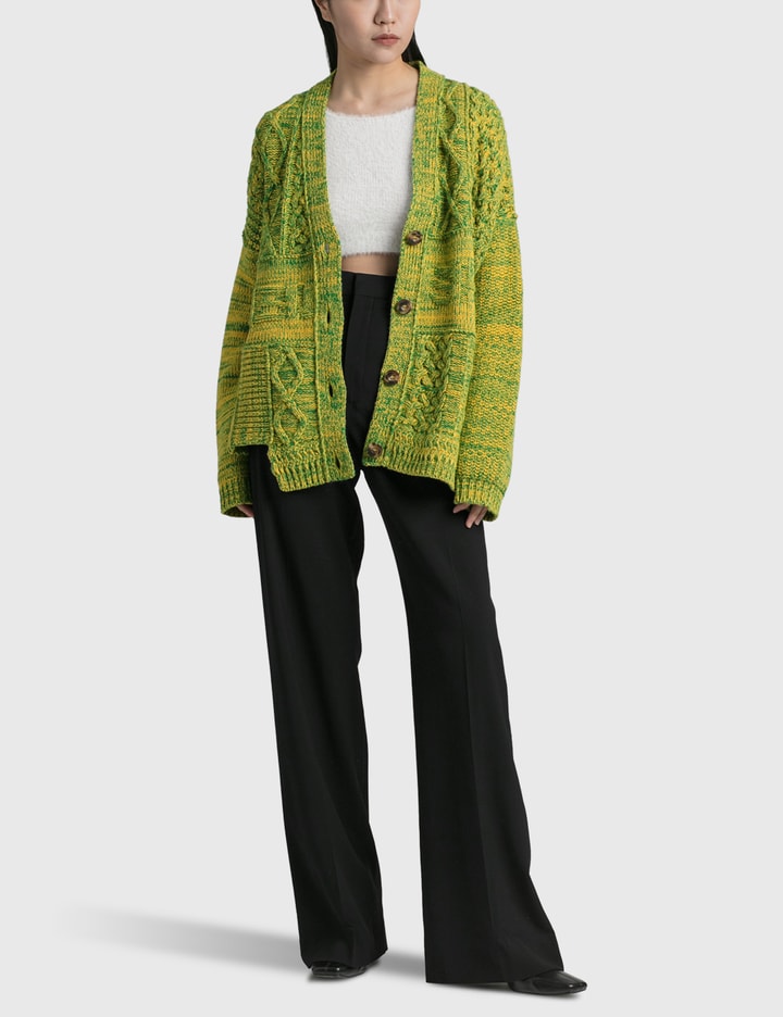 AMBUSH® PATCHWORK KNIT CARDIGAN HBX Globally Curated Fashion and