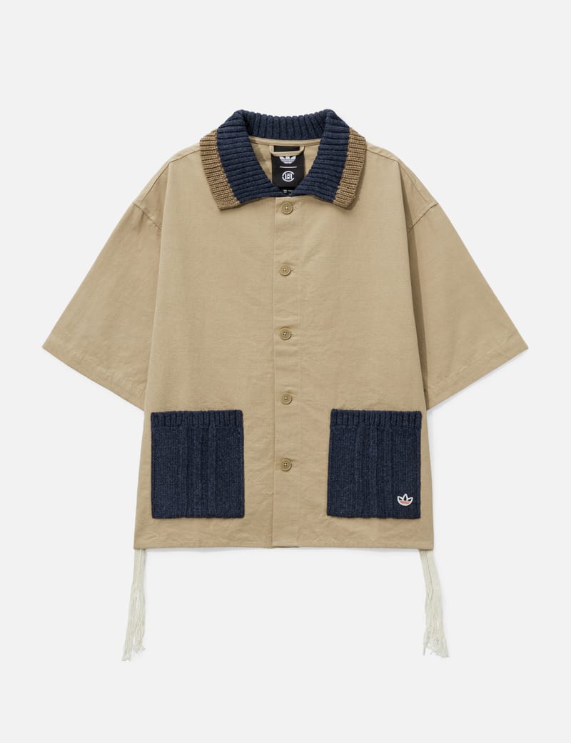 adidas Originals Refined Utility Short Sleeve Shirt - Merino blend