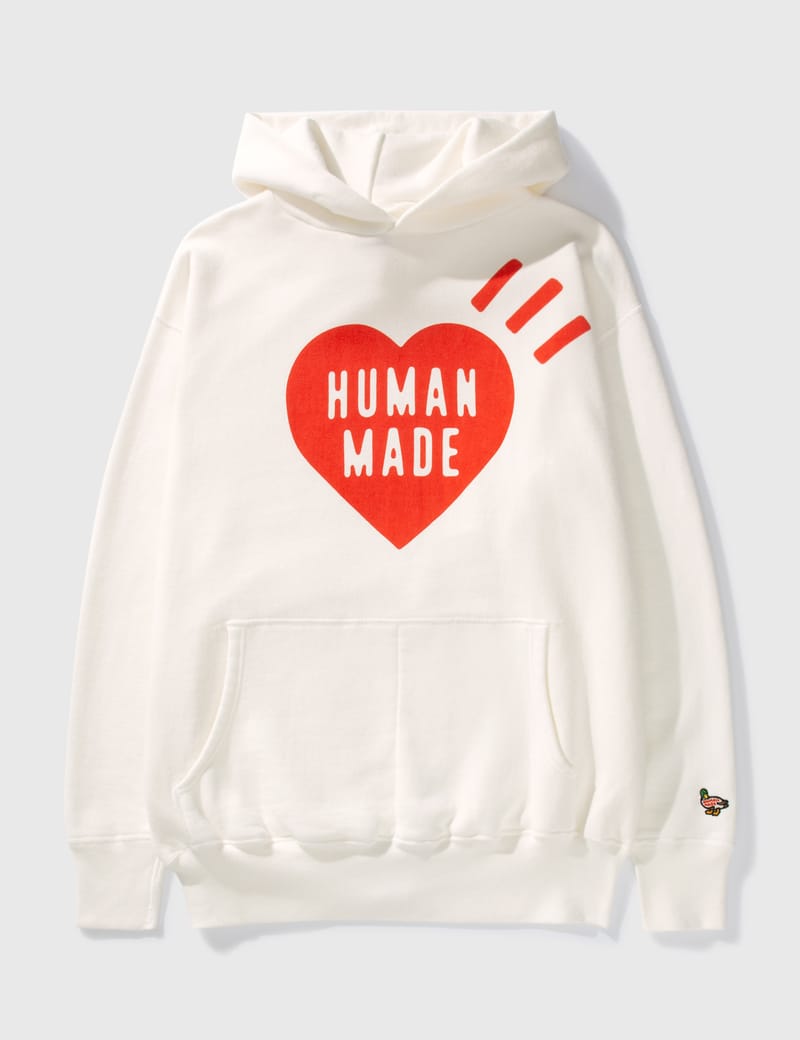 Human Made - Heart Logo Hoodie | HBX - Globally Curated Fashion