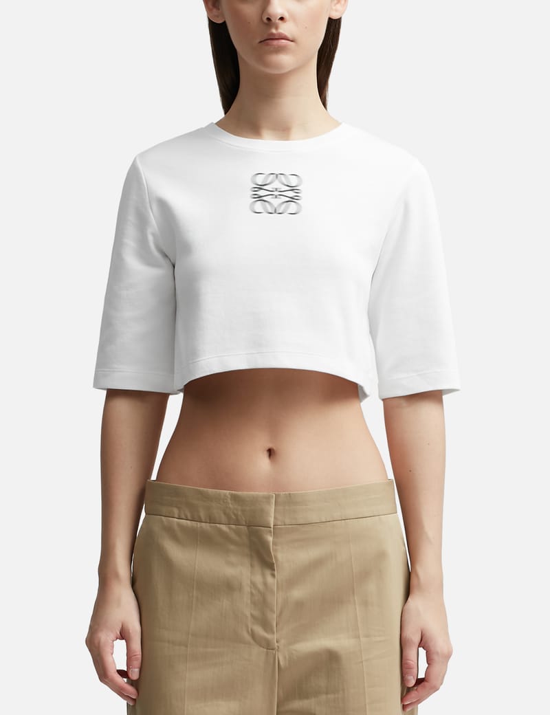 Loewe - アナグラム クロップド Tシャツ | HBX - ハイプビースト ...