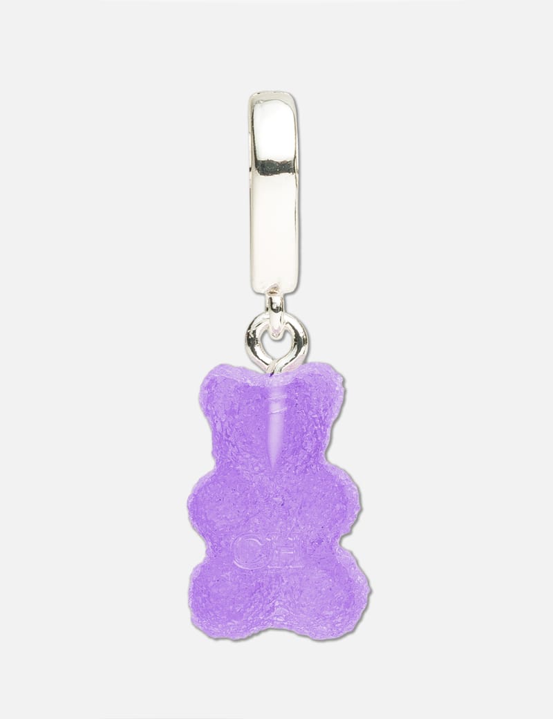 CRYSTAL HAZE ◆ PENDANT_NOSTALGIA BEAR PAVE GOLD LAVENDER Crystal Haze Nostalgia Bear Pave Pendant-Lavender – October