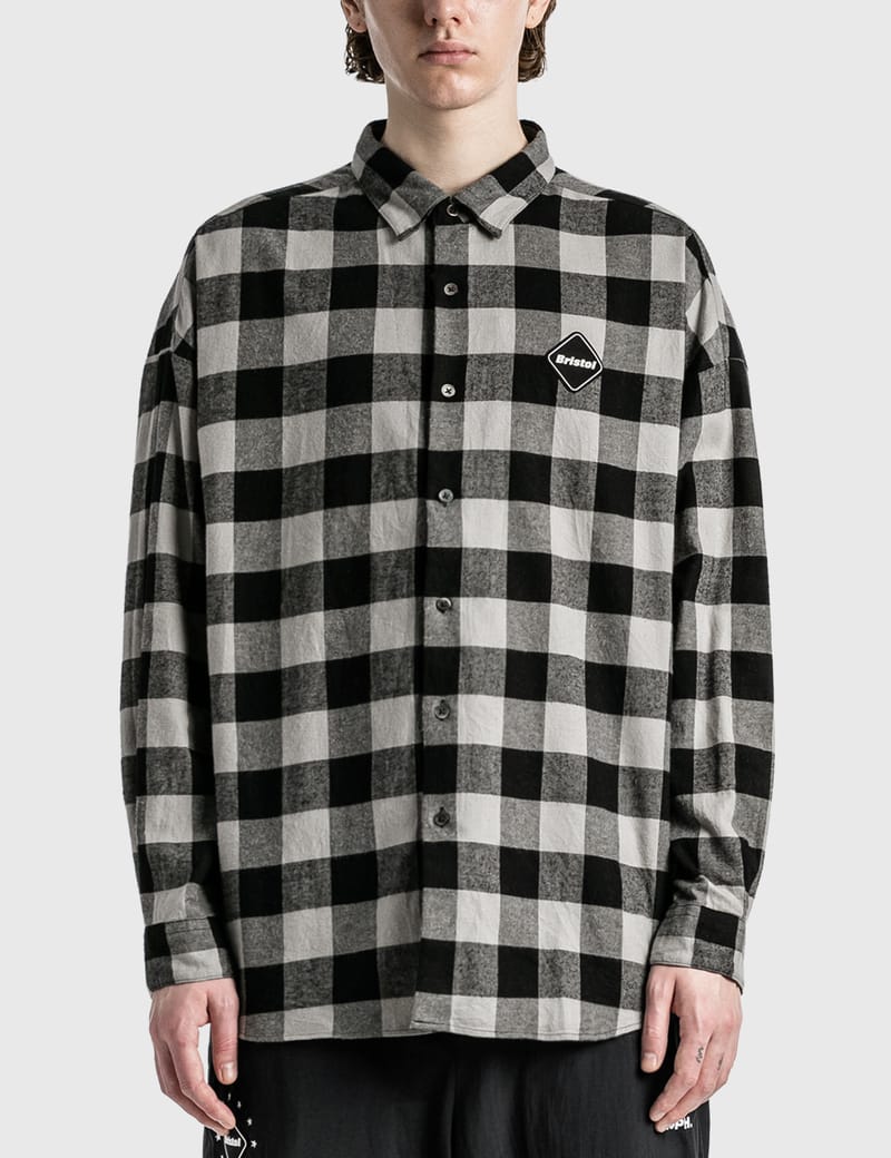 【特価正規品】FCRB 2021AW BIG LOGO FLANNEL BAGGY SHIRT トップス