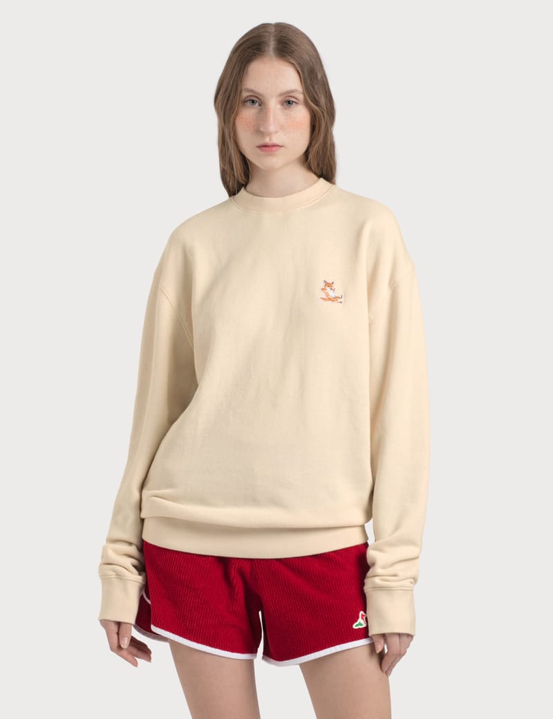 Maison Kitsuné - Chillax Fox Patch Sweatshirt | HBX - Globally