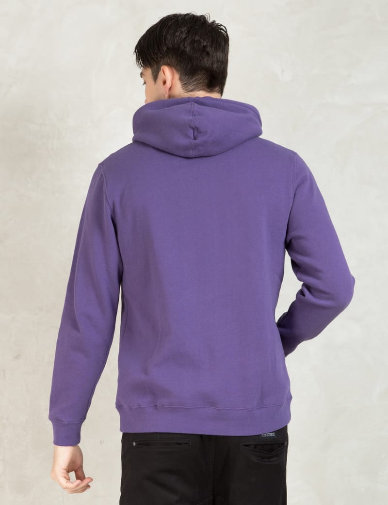 Stüssy - Purple Stock Emb. Hoodie | HBX
