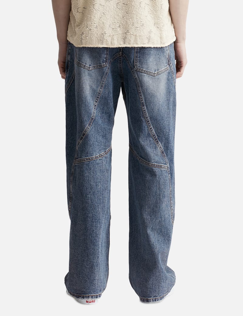 Andersson Bell - BRICK CURVE PANEL WIDE JEANS | HBX - Globally