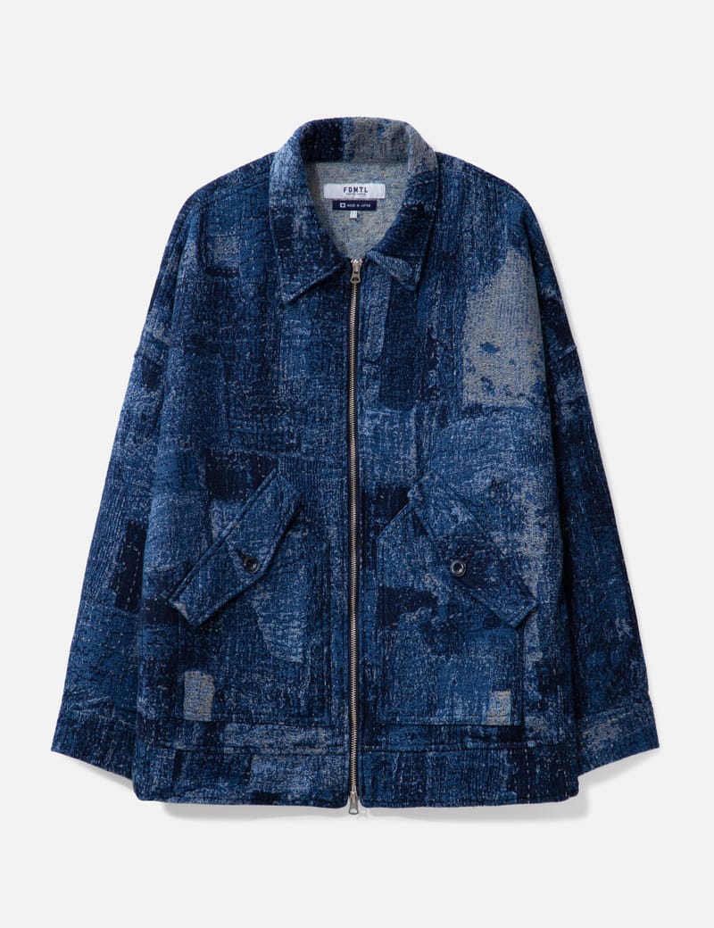 FDMTL - JACQUARD BORO BLOUSON RINSE | HBX - Globally Curated FDMTL - JACQUARD BORO BLOUSON RINSE | HBX - Globally Curated