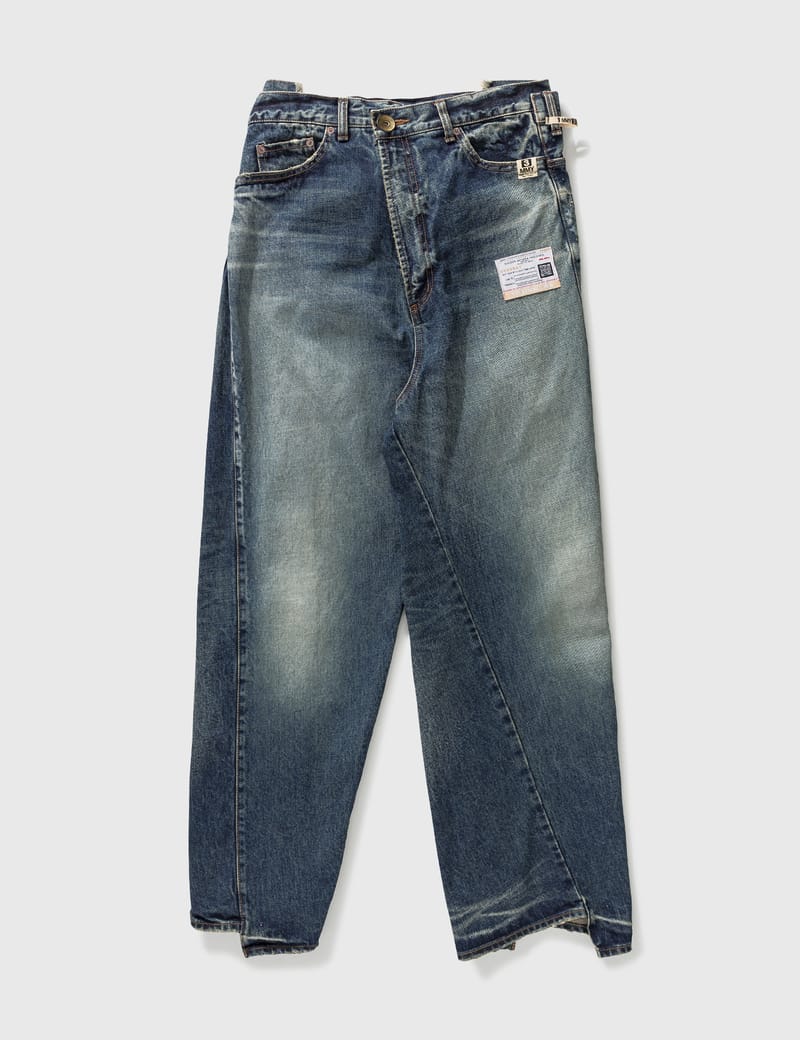 ミハラヤスヒロCombined Denim Pants INDIGO 46