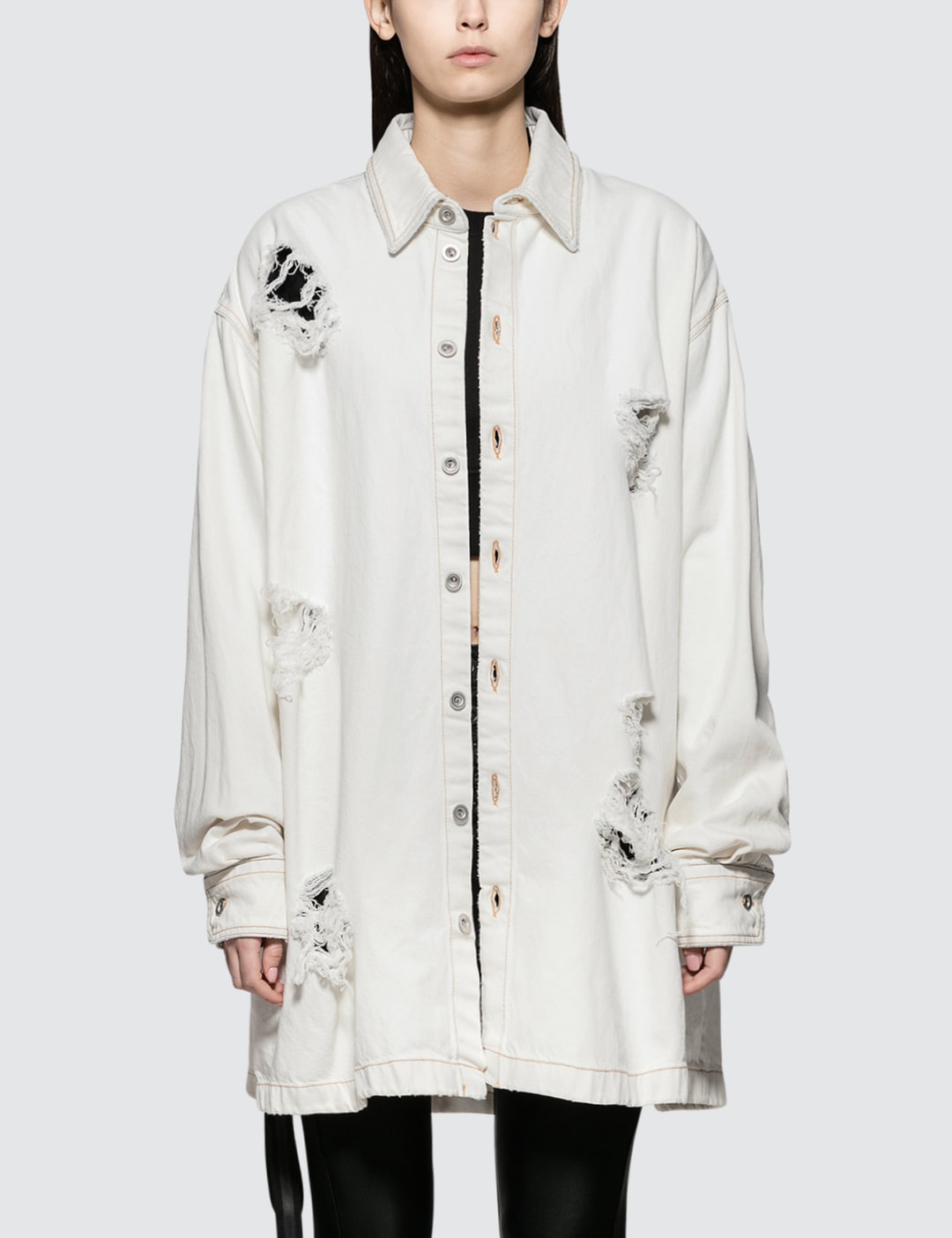 Unravel Project - Washout Oversize Denim Shirt | HBX - Globally Curated ...