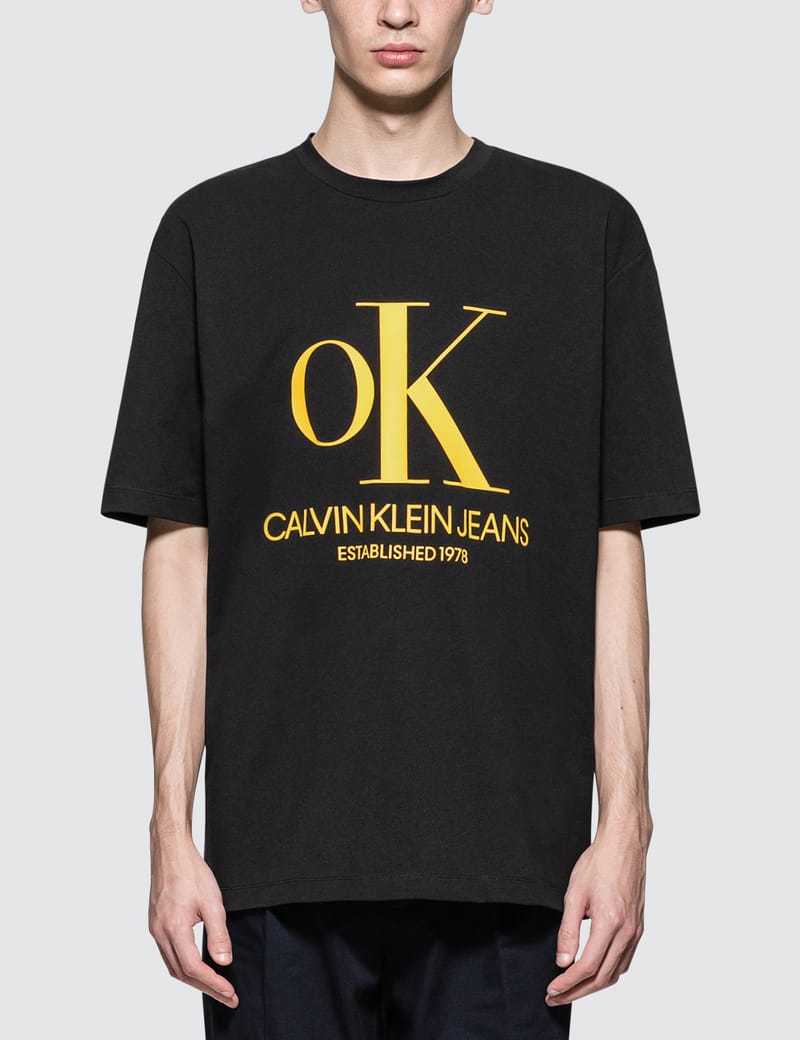 CALVIN KLEIN JEANS EST.1978 - OK Logo Print S/S T-Shirt | HBX 