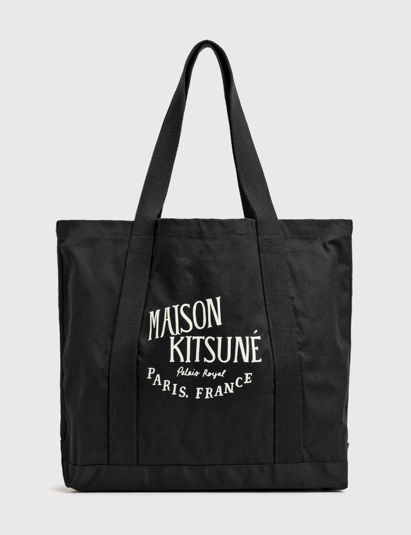 【MAISON KITSUNE】新商品★パライスロイヤルショッピングバッグ メゾンキツネ - パレロワイヤル ショッピングバッグ | HBX