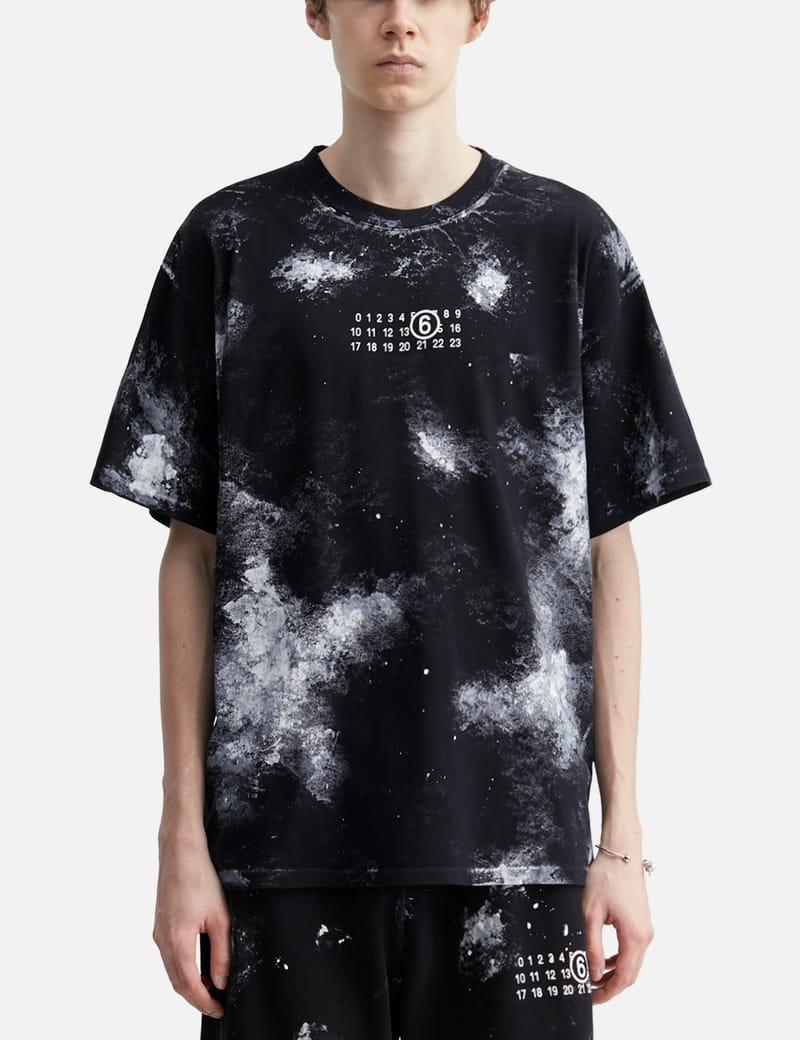 MM6 Maison Margiela Paint Jersey T-Shirt - 白ペイントが映える