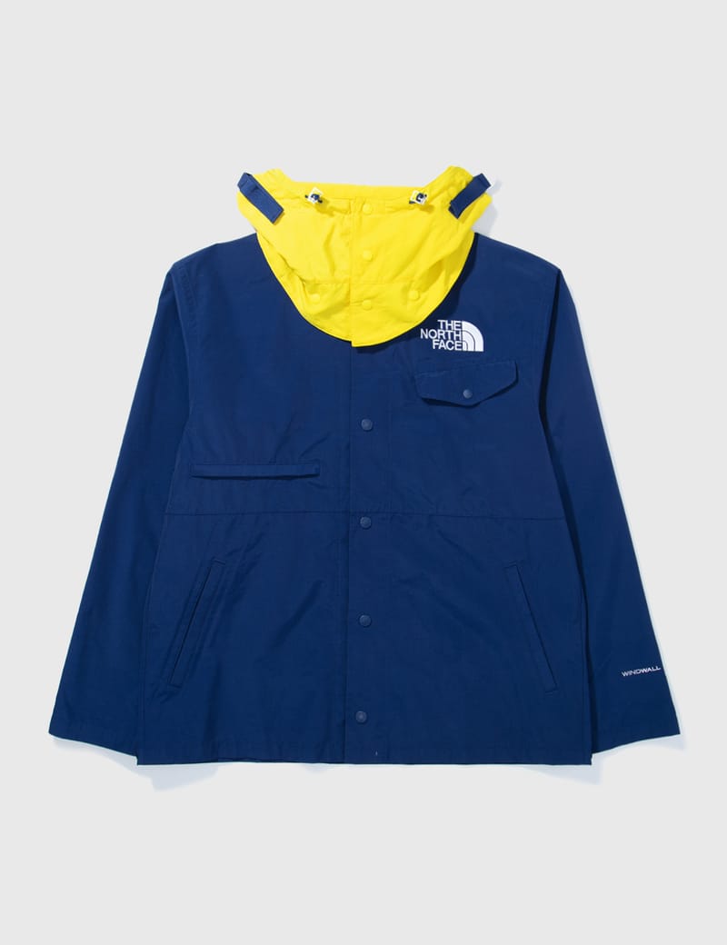 North face jacket blue hotsell and yellow