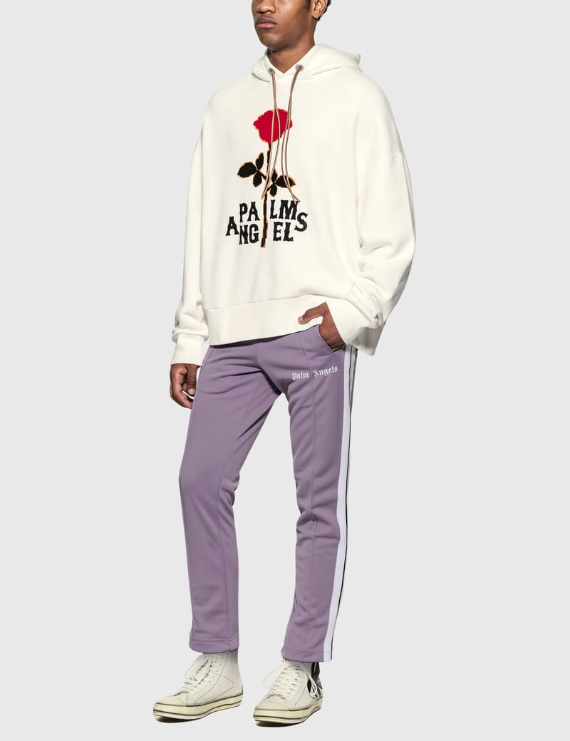 Palm Angels - Red Rose Hoodie | HBX - Globally Curated Fashion and