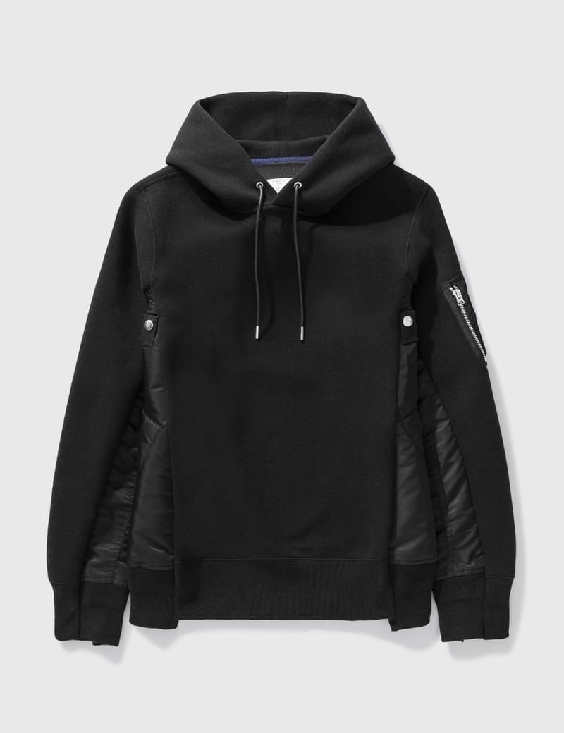 Sacai - Sponge Sweat X Ma-1 Hoodie | HBX - Globally Curated