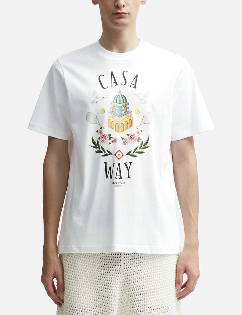 Tシャツ・カットソー CASABLANCA CASA WAY T-SHIRT CASABLANCA Men's Casa Way Mountain Graphic T-Shirt | Neiman