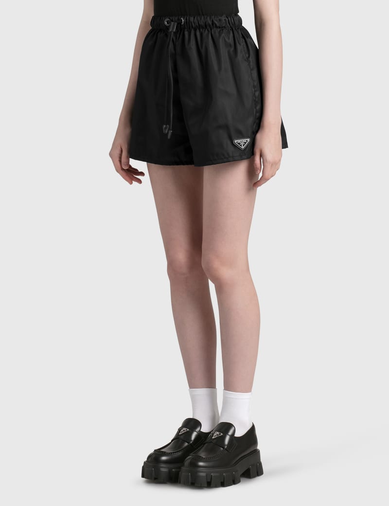 Prada nylon shorts discount womens