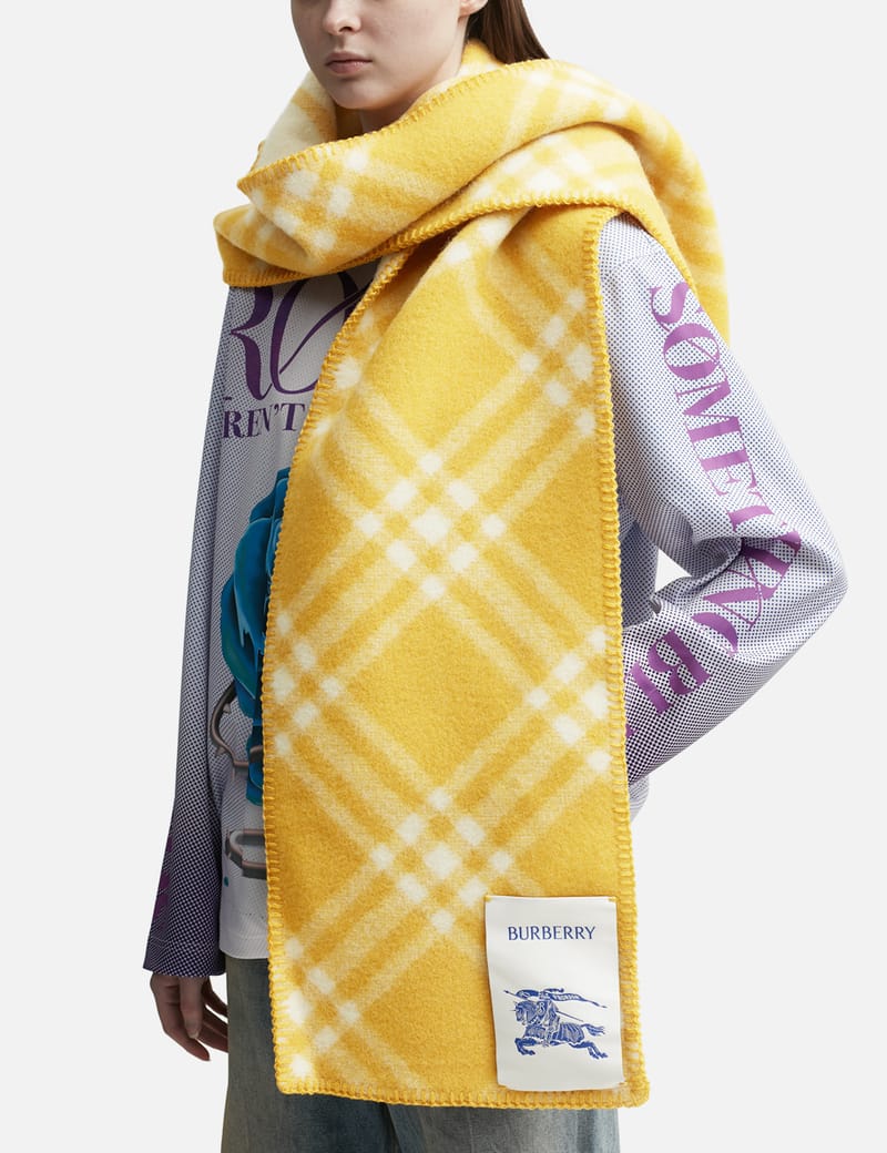 Burberry scarf womens sale yellow