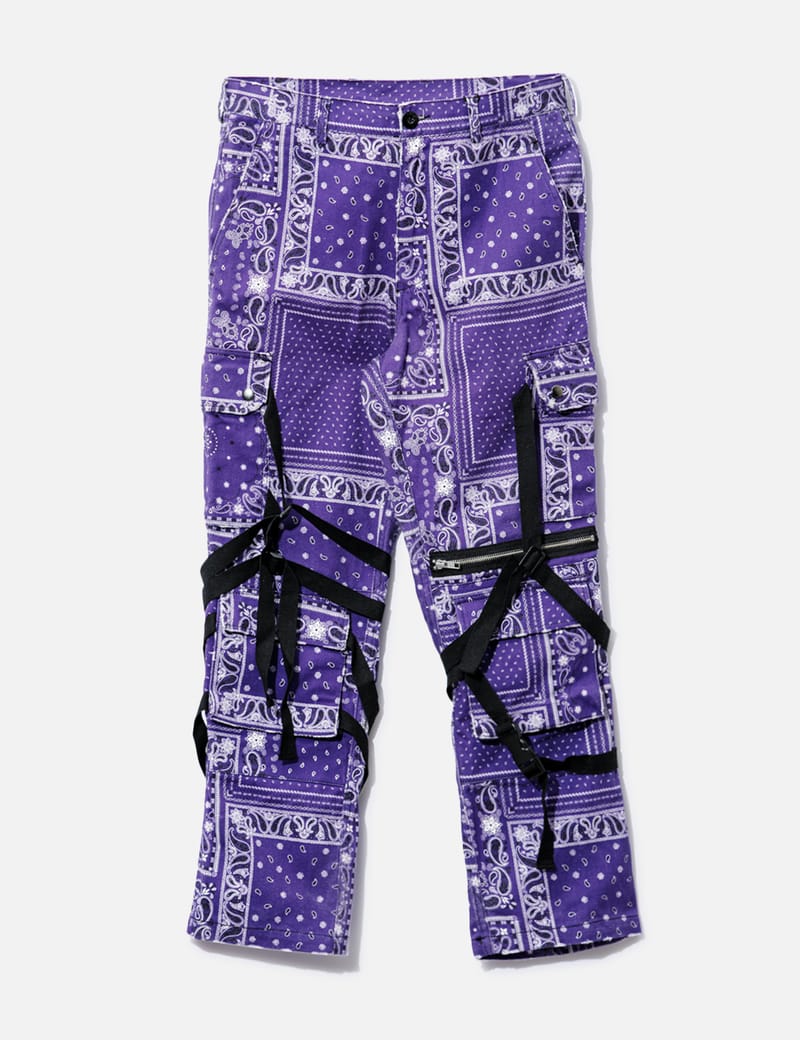 Rogic Paisley Bondage Pants In Purple | ModeSens