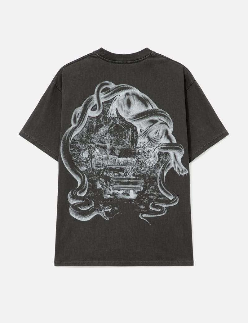 Basketcase Witch T-Shirt - Vintage black cotton tee with front and