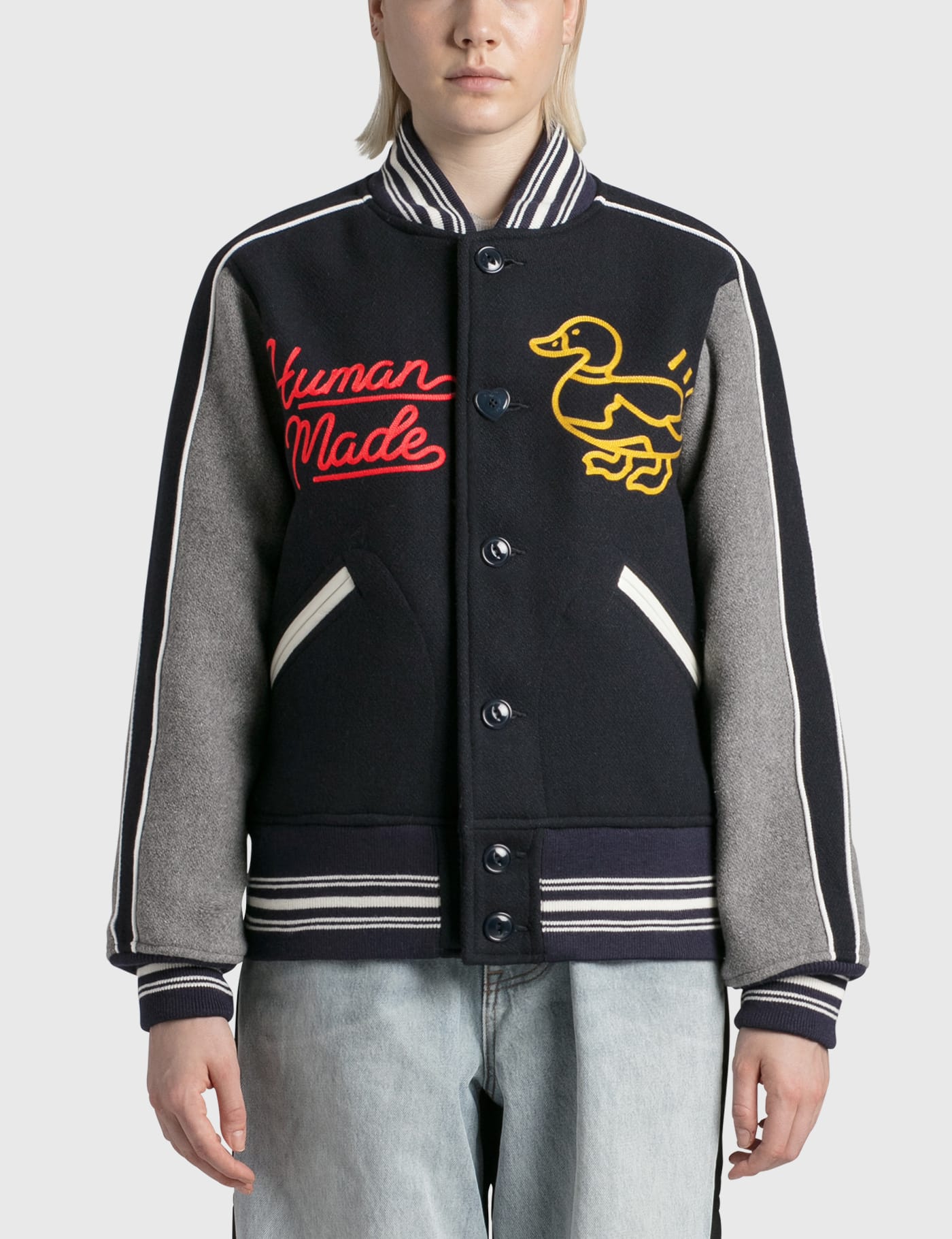 Human Made - Varsity Jacket | HBX - Globally Curated Fashion and Lifestyle  by Hypebeast