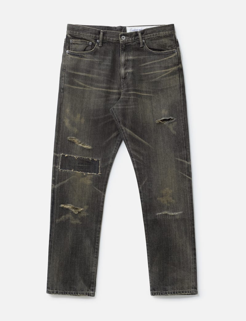 NEIGHBORHOOD - WASHED DENIM DP WIDE PANTS | HBX