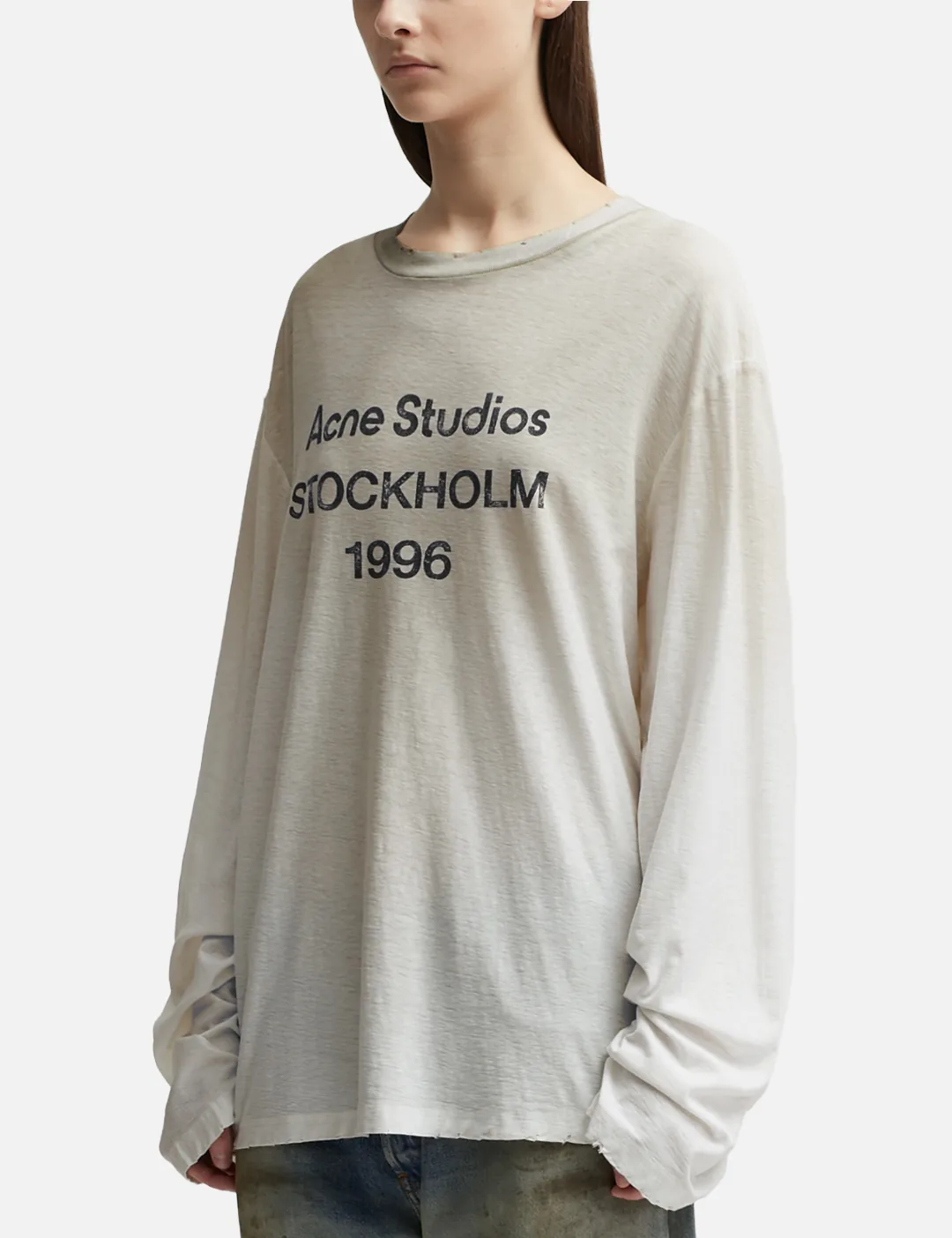 Acne Studios - ロゴ ロングスリーブ Tシャツ | HBX - ハイプビースト