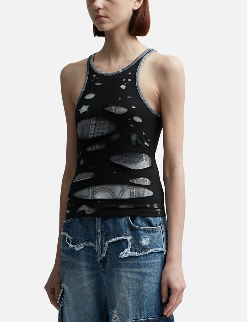★Andersson Bell★TATY LASER CUT-OUT SLEEVELESS TOP Andersson Bell - Taty Laser Cut-out Sleeveless Top | HBX