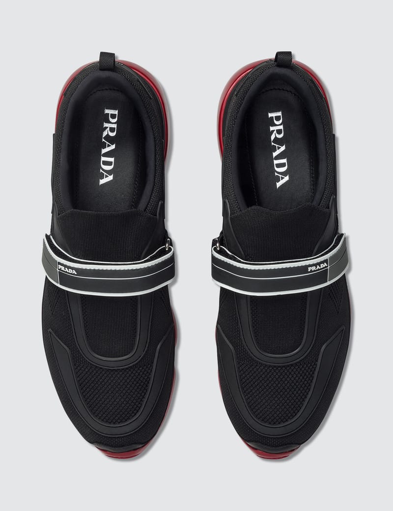 Prada - Cloud Bust Contrast Velcro Sneaker | HBX - Globally Prada - Cloud Bust Contrast Velcro Sneaker | HBX - Globally