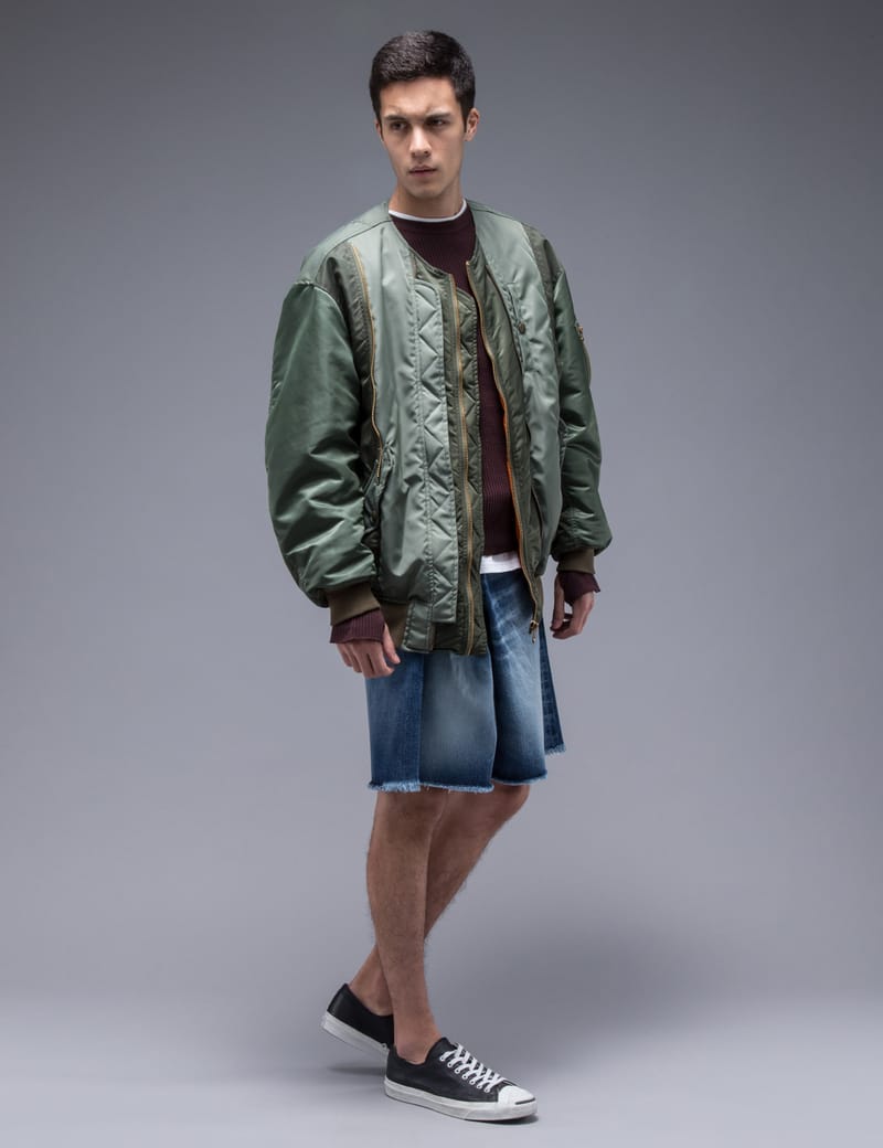 Facetasm - Asymmetrical Denim Shorts | HBX - Globally Curated