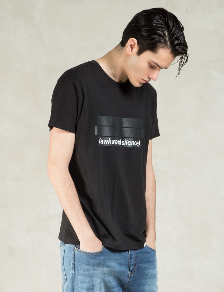 Cheap Monday Black S/S Awkward Silence Stanard TShirt HBX
