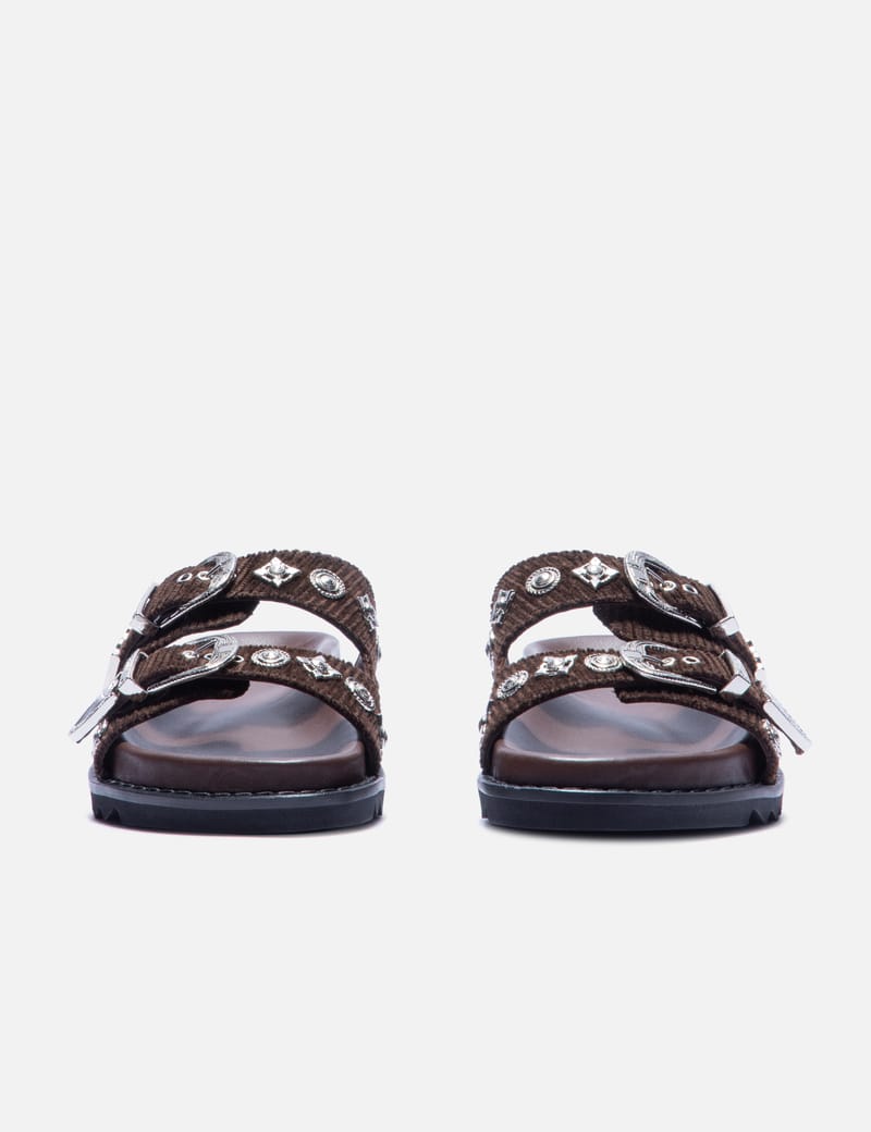 TOGA PULLA CORDUROY SANDAL★トーガプルラ サンダル Toga Pulla - Corduroy Sandal | HBX - ハイプビースト