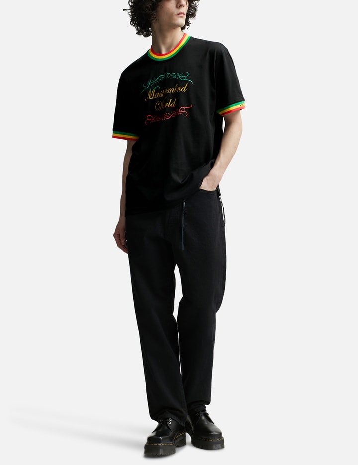 Mastermind World - Rasta Rib Short Sleeve T-shirt | HBX - HYPEBEAST 為您 ...