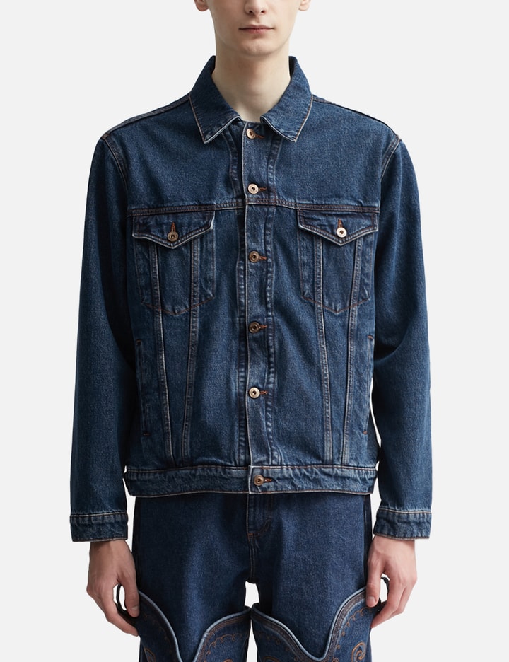 Y/PROJECT - CLASSIC WIRE DENIM JACKET | HBX - Globally Curated Fashion ...