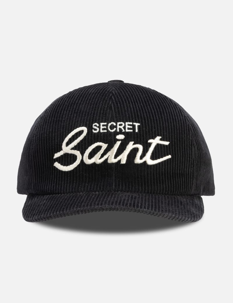 Saint Michael Corduroy Cap - 6-panel cotton cap with embroidered
