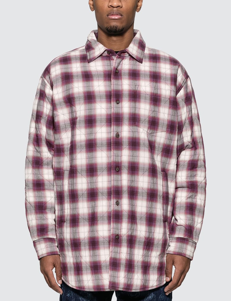 トップス Acne Studios Over shirt Indigo Karto U Darkside Distressed Denim Overshirt | ACNE