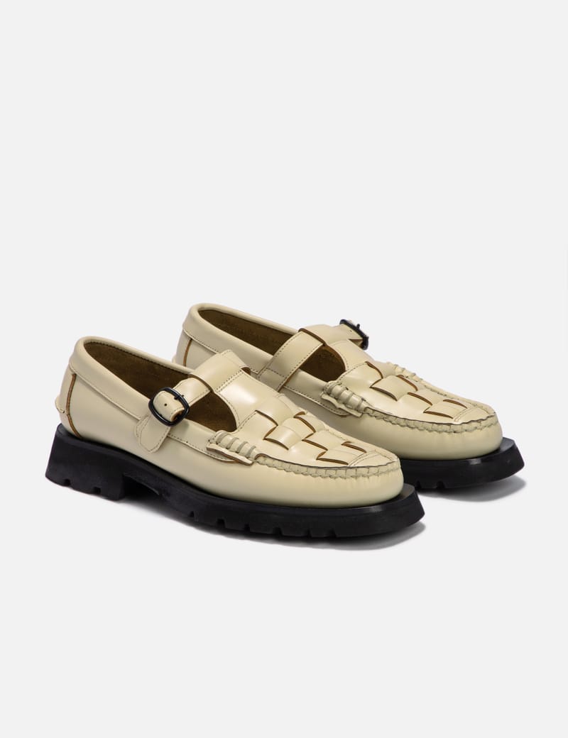 【関税込み】HEREU オフホワイト Soller Sport ローファー SOLLER SPORT - Tread Sole T-Bar Loafer – Hereu Studio