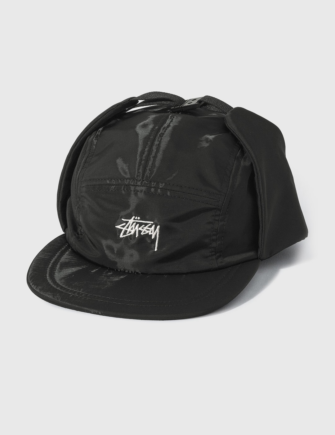 Stüssy Stock Ear Flap Cam Cap HBX Globally Curated Fashion and