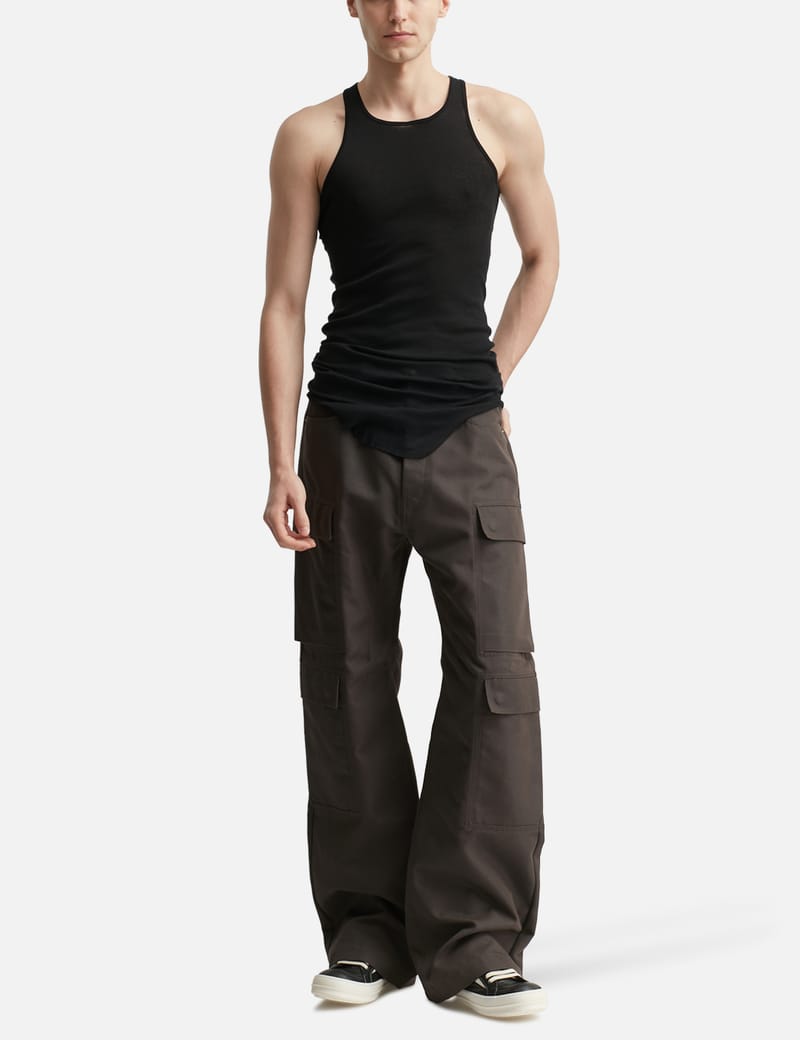 Rick Owens Basic Rib Tank - Lightweight organic cotton tank with