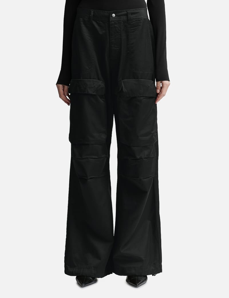 AMBUSH® - NYLON WIDE PANTS BLACK PAVEMENT | HBX - Globally Curated