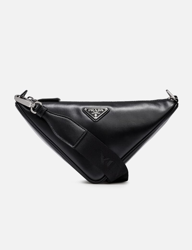 Prada - トライアングル レザー バッグ | HBX