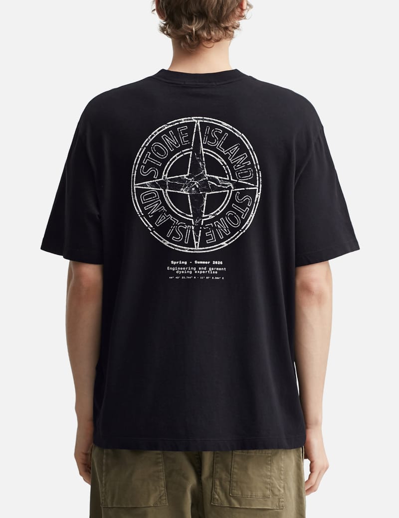Stone Island Organic Cotton Jersey T-shirt - Garment-dyed black