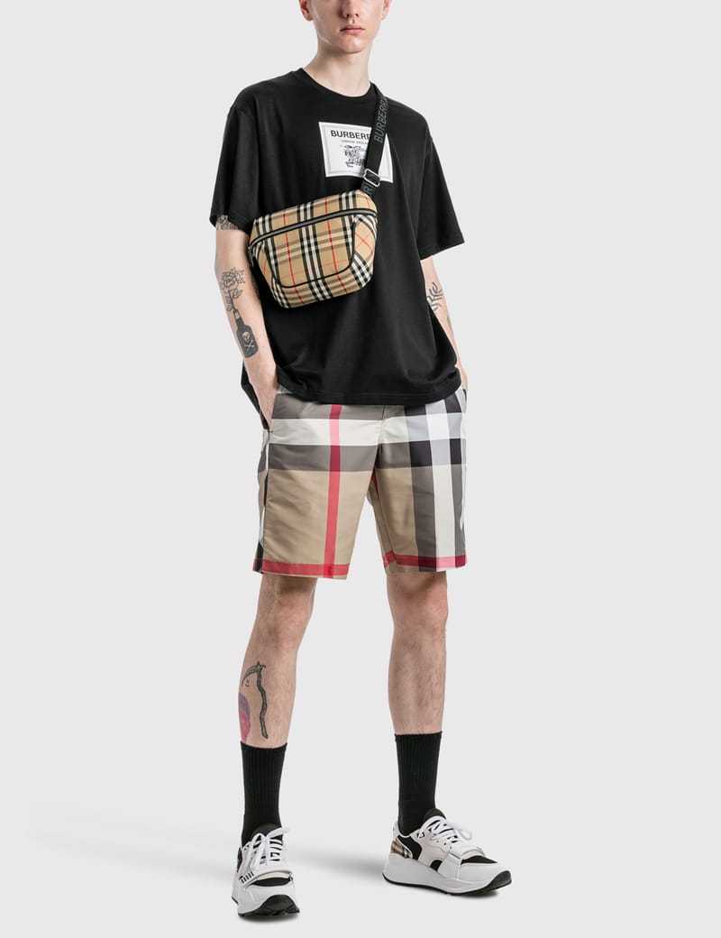 【BURBERRY】Archie Crossbody Bag Burberry Vintage Check Bonded Cotton Archie Crossbody Bag In
