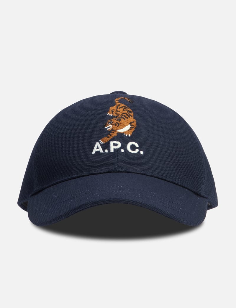 【関税込み】A.P.C. ネイビー Charlie Tigre キャップ Charlie Tigre baseball cap | A.P.C.