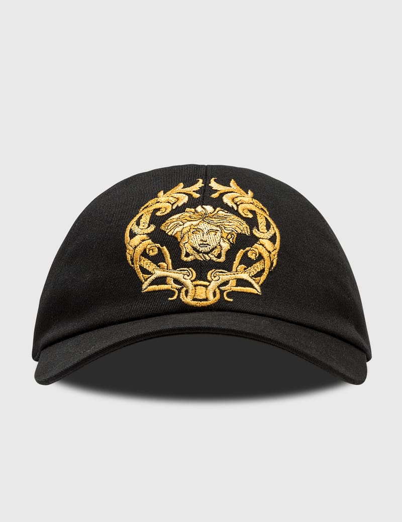 Versace - Medusa Crest Embroidered Cap | HBX