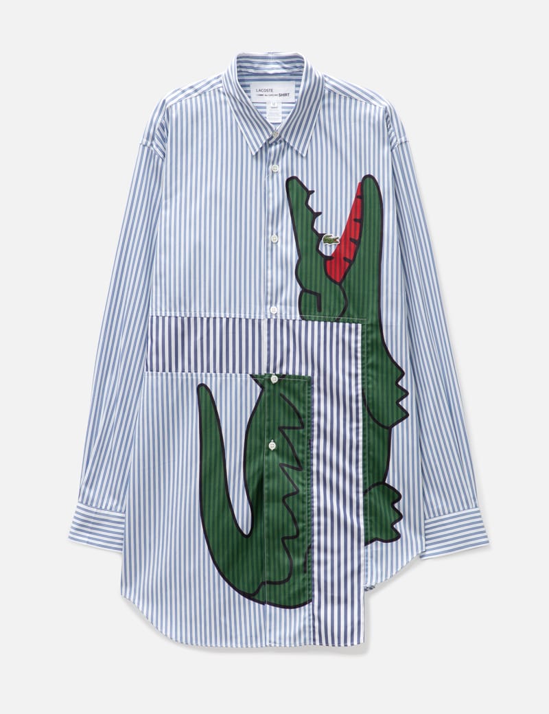 CDG SHIRT - Comme Des Garcons Shirt X Lacoste ストライプ シャツ