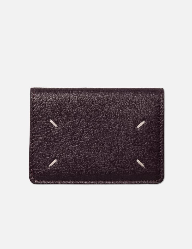 Maison Margiela - Snap button leather wallet | HBX - Globally ...
