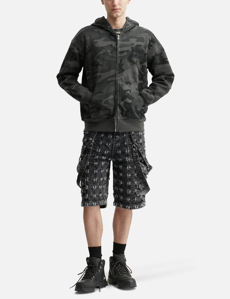 Reckless Scholars - Woodland Camo Zip Hoodie | HBX